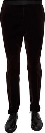 HUGO BOSS Heren, Broeken, Bruin, Maat: XL Katoen