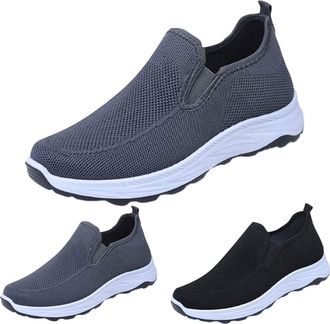 Generic Lightweight Summer Shoes Mens Walking Shoes Slip On Trainers Sporty Casual Shoes Plain Trainers Without Laces Slip On Shoes Breathable Jogging Shoes C