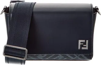 Fendi Fendi Squared Ff & Canvas Shoulder Bag