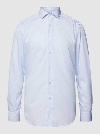 Xacus Regular Fit Businesshemd aus Twill in Bleu, Gr&ouml;&szlig;e 38