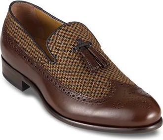 Paul Fredrick Evan Tassel Loafer in Brown Multi at Nordstrom, Size 8.5