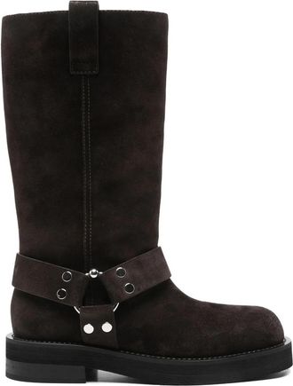 3Juin Demi Buckle-strap Suede Boots