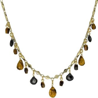 Rachel Reinhardt Jewelry Gemstone Droplet Necklace