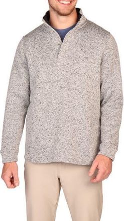 Tailorbyrd Snap Placket Knit Pullover in Grey Heather at Nordstrom Rack, Size Xx-Large