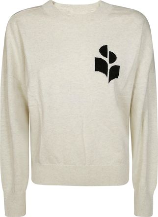 Isabel Marant Marisansgz Relaxed Fit Abstract Floral Knit Sweater