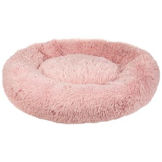 Beliani Cama Para Perro De Pelo Sint&eacute;tico Rosa 80 Cm Mascota Gato Suave Kulu
