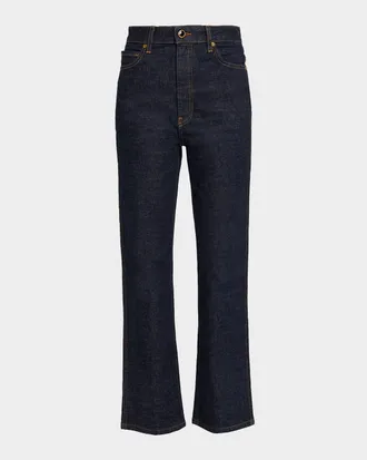 Khaite Abigail Straight-Leg Ankle Jeans