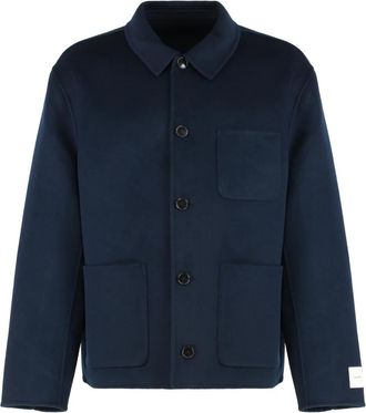 Calvin Klein Thrus Jacket - Heren - Zomerjassen - Blauw - L - Wol - Jassen