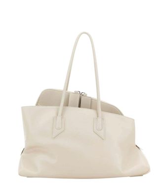 The Attico White La Passeggiata Medium Shoulder Bag
