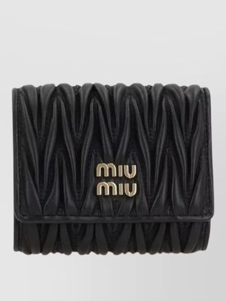 Miu Miu matelass&eacute; leather purse