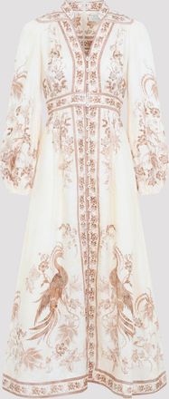 Zimmermann Abito midi Zimmermann Indra con scollo profondo