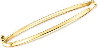 Canaria Canaria Italian 3mm 10kt Yellow Gold Bangle Bracelet