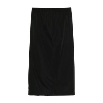 Carven Rokken, Dames, Zwart, M, Lange Rok