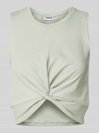 Noisy May Crop Top mit Raffungen Modell TWIGGI in Hellgruen, Gr&ouml;&szlig;e XL