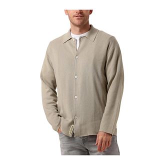 Woodbird Casual Base Knit Heren Overhemd - Heren - Casual Overhemden - Beige - L - Overhemden
