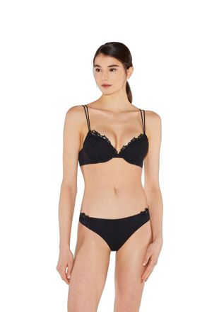 La Perla Macram&eacute; Push-Up Bra - Black