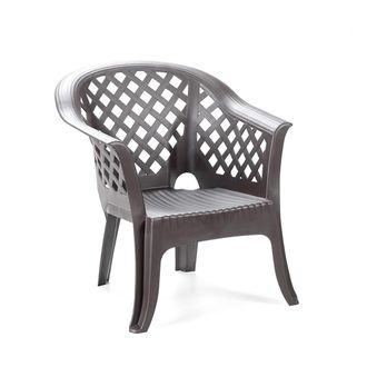 Progarden Sillon Resina Lario Antracita, Sill&oacute;n Resina Lario Antracita. -marca:. -silla Resina Monoblock Respaldo Bajo Antracita. -fabricado En Resina De Alta C