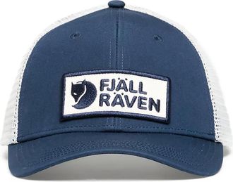 Fj&auml;llr&auml;ven L&aring;ngtradarkeps logo-patch cap - unisex - Recycled Polyester/Organic Cotton - L/XL - Blue