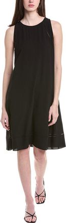 Eileen Fisher Eileen Fisher Round Neck Silk Midi Dress