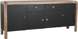 DKD Home Decor Aparador Dkd Home Decor 177 X 38 X 75 Cm Natural Negro Madera 8424002057411 S3044108 Dkd Home Decor