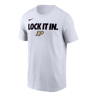 Nike Purdue 2026 On-Court Bench Nike Mens Dri-FIT College T-Shirt in White | M21283P870PURU-WHT