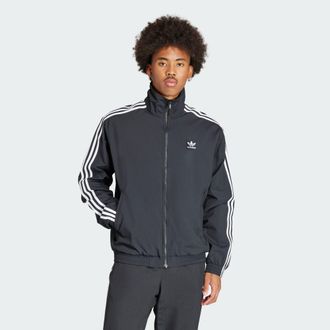 adidas Originals ADIDAS Originals Mens Adicolor Woven Firebird Track Top - Black Nylon - Size X-Large