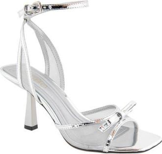BCBGeneration Rino Ankle Strap Sandal in Silver at Nordstrom, Size 5