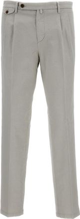 BRIGLIA 1949 Grey Distressed Slim Trousers