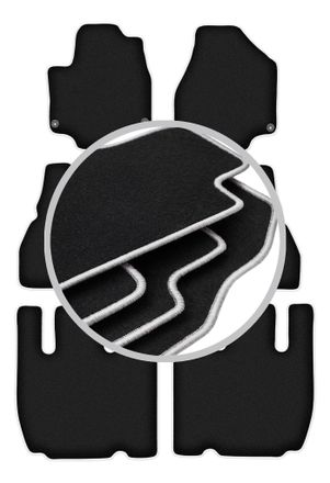 OEM Alfombrillas Carlux-silver Para Chrysler Pacifica Ii 7 Plazas (2017-)