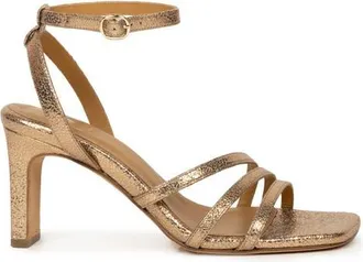 Bobbies Davina Heeled Sandals in Sepia Gold at Nordstrom, Size 8.5