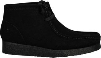 Clarks Wallabee Boot - Dames - Veterlaarzen - Zwart - 36 EU - Leer - Schoenen
