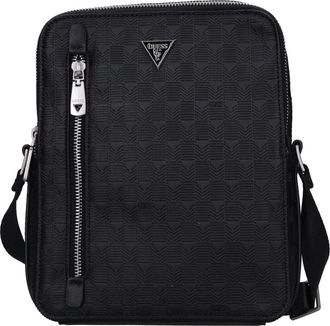 Guess Torino Messenger Bag - Heren - Schoudertassen - Zwart - ONE Size - Leer - Tassen
