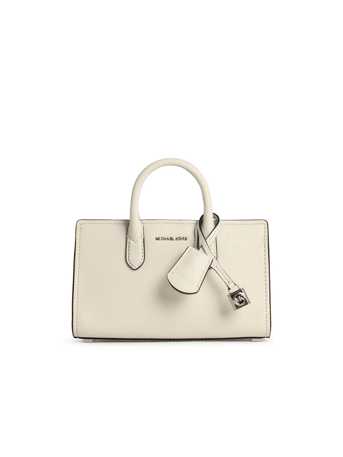 White and tan michael kors purse online