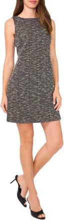 Halogen Sleeveless Tweed Knit Sheath Dress in Rich Black at Nordstrom Rack, Size Medium