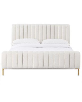 TOV Furniture Tov Furniture Angela Natural Upcycled Linen Queen Bed