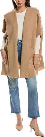 Fort&eacute; Cashmere Double Knit Hooded Wool & Cashmere-Blend Cardigan