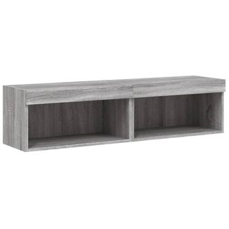 vidaXL Vidaxl - Muebles De Tv Con Luces Led 2 Uds Gris Sonoma 60x30x30 Cm