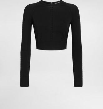 Dolce & Gabbana Cropped Viscose Sweater - Woman Sweaters And Cardigans Black 36