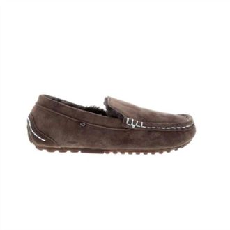 Lamofootwear Womens Callie Slip-On Moccasin Shoe In Chocolate