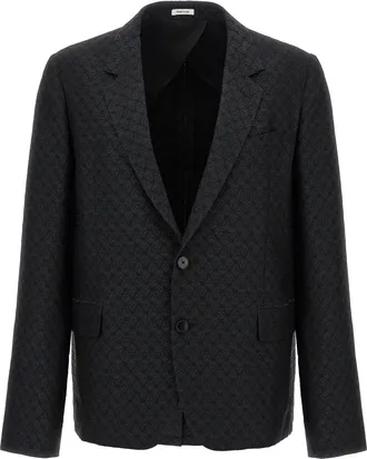 Alexander McQueen Black Single Breasted Blazer