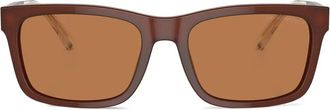 Emporio Armani square-frame sunglasses - Brown