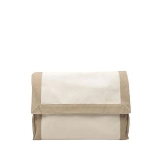 Herm&egrave;s Pre-owned Tapis de Selle Clutch - Dames - Pre-owned - Beige - Maat: ONE Size