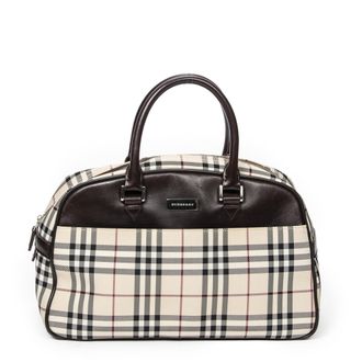 Burberry Pre-owned Womens Small Boston Handbag - Beige - One Size