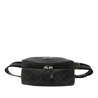Gucci Pre-owned Nylon Belt Bag - Dames - Vintage Heuptassen - Zwart - ONE Size - Nylon - Vintage