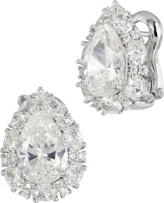 Savvy Cie Jewels Silver CZ Stud Earrings