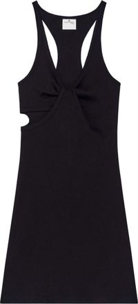 Courr&egrave;ges Black Twist 90s Mini Dress
