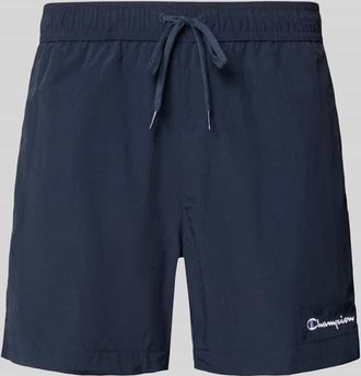 Champion Badehose mit elastischem Bund und Label-Stitching in Marine, Gr&ouml;&szlig;e XXL