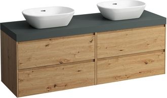 Laufen Lani Encimera De Lavabo Gris Tr&aacute;fico Incl. Mueble Bajo, 1 - Laufen