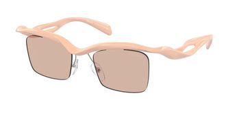 Prada PR A15S 18Q4I2 Mens Sunglasses Pink Size 47