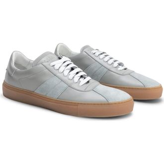 Robert Barakett Dalton Stripe Sneaker in Aqua at Nordstrom, Size 11.5